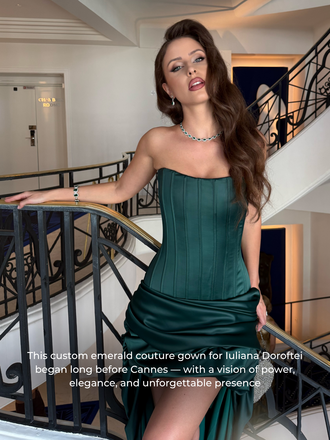 Custom KOTAPSKA Couture gown for Iuliana Doroftei